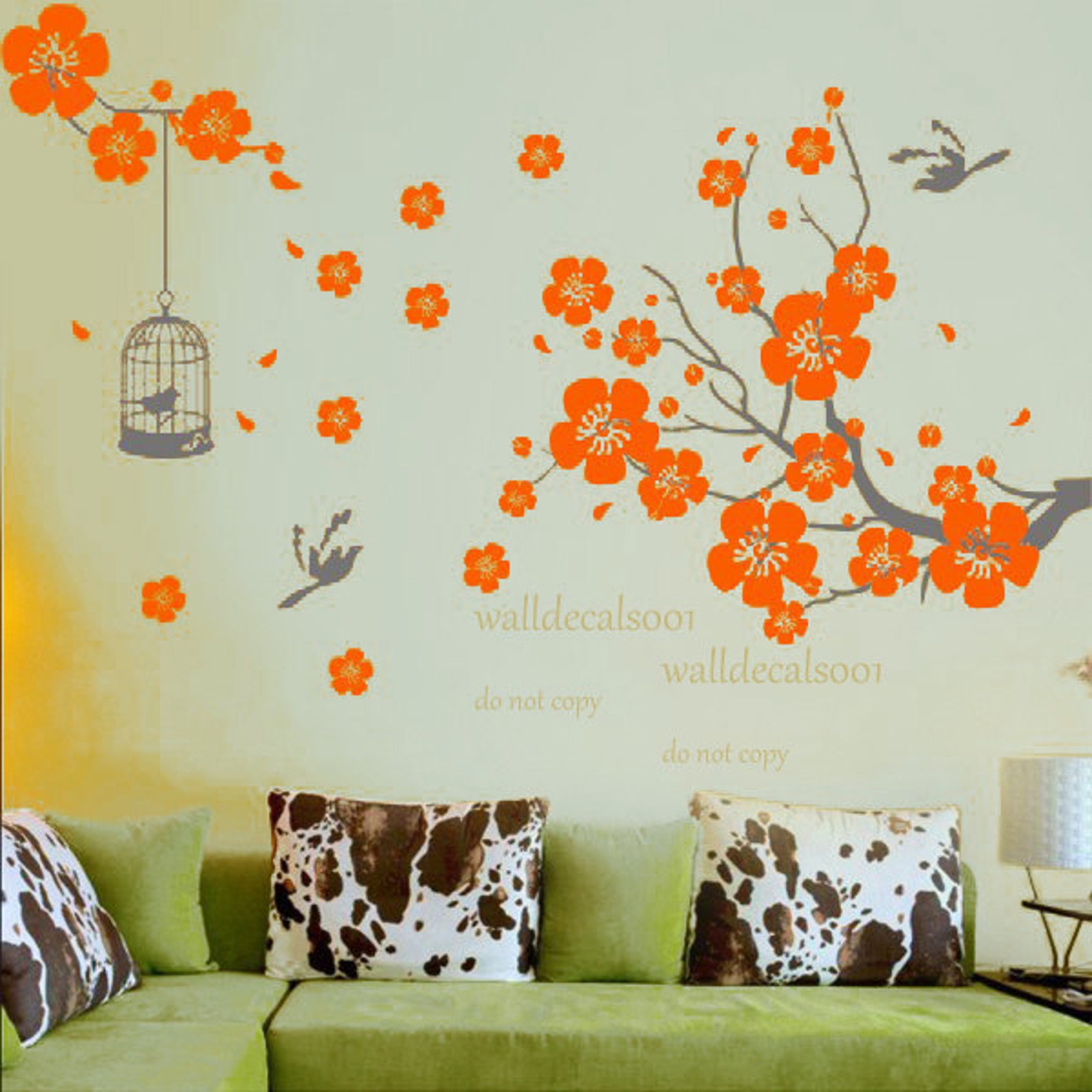 Vinyl Wall Decals Cherry blossom Wall Stickers wall decor room Etsy