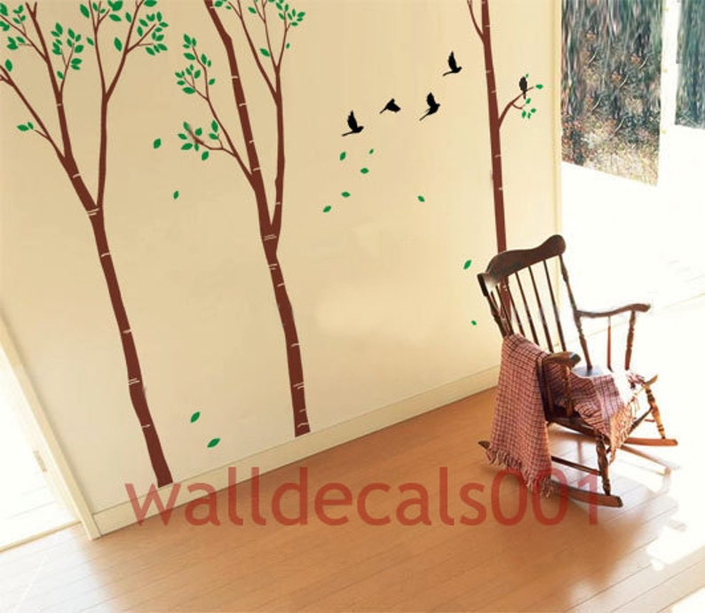 Wall decals Wall Stickerbirch treenatureroom decor 3 Etsy
