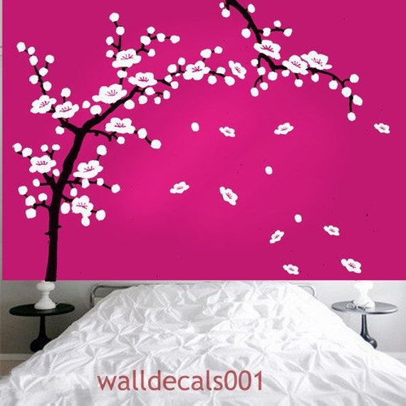Vinyl wall stickers wall decals cherry blossom Etsy