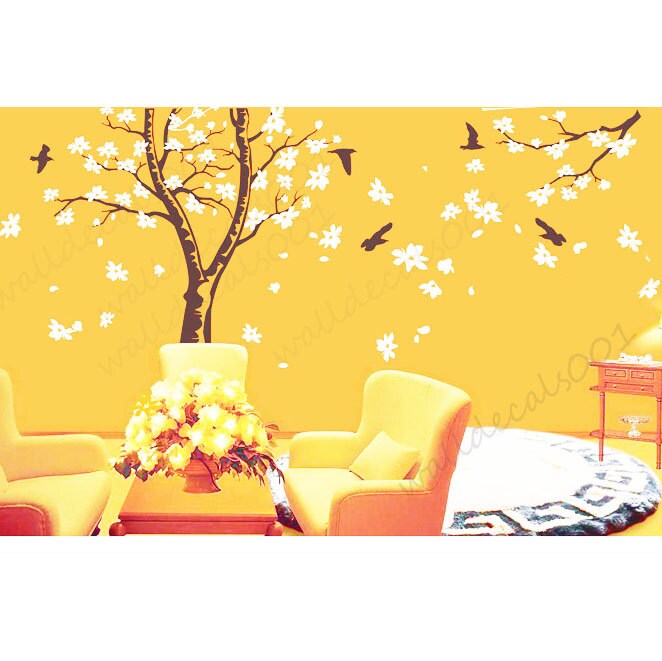 Magnolia Tree Wall Decal wall sticker flower decal room decor Etsy