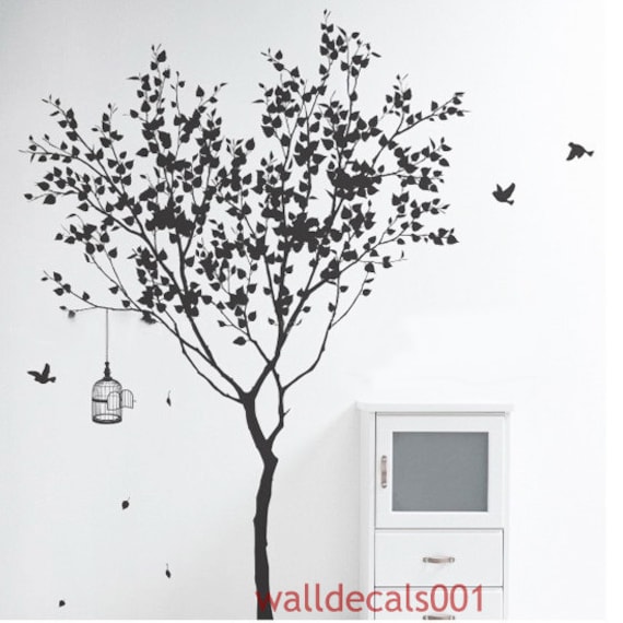 Tree Wall Decals Wall stickers wall decor Graphic tree Etsy
