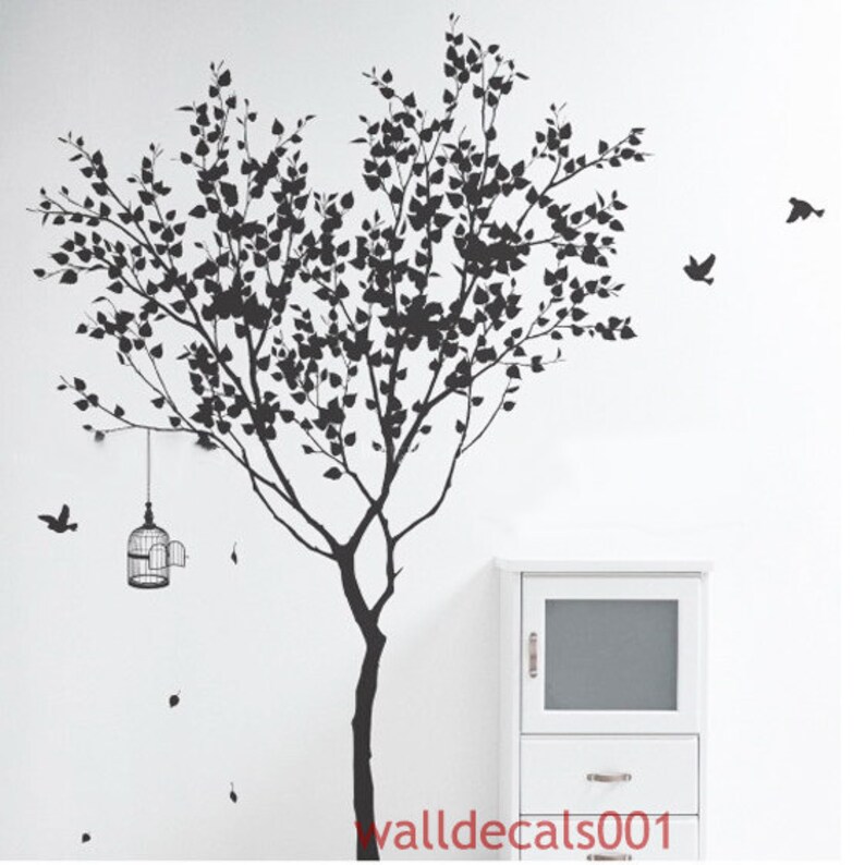 Vinyl wall decals Tree decals room decor wall stickers wall Etsy
