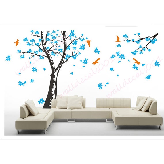 Magnolia Tree Wall Decal wall sticker kids decal flower decal Etsy