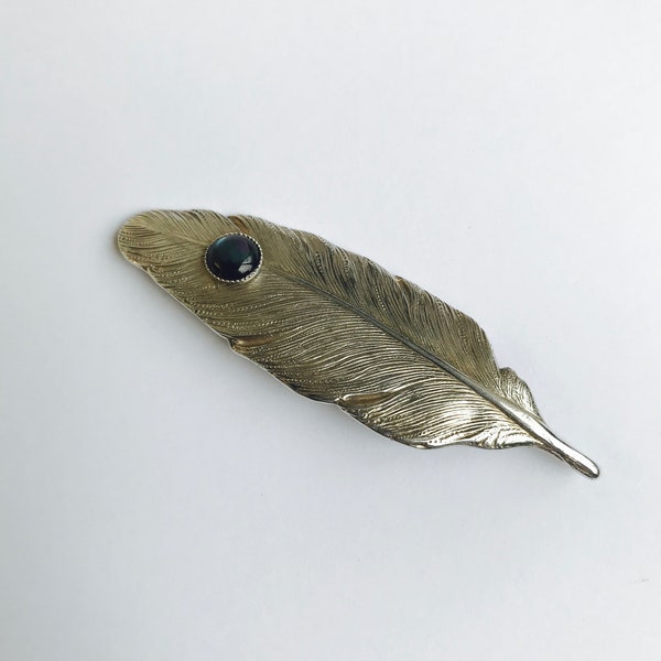 Feather Brooch Pin Etsy UK