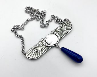 Egyptian Winged Necklace With Lapis