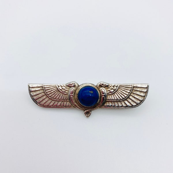 Egyptian Cobra Brooch With Lapis