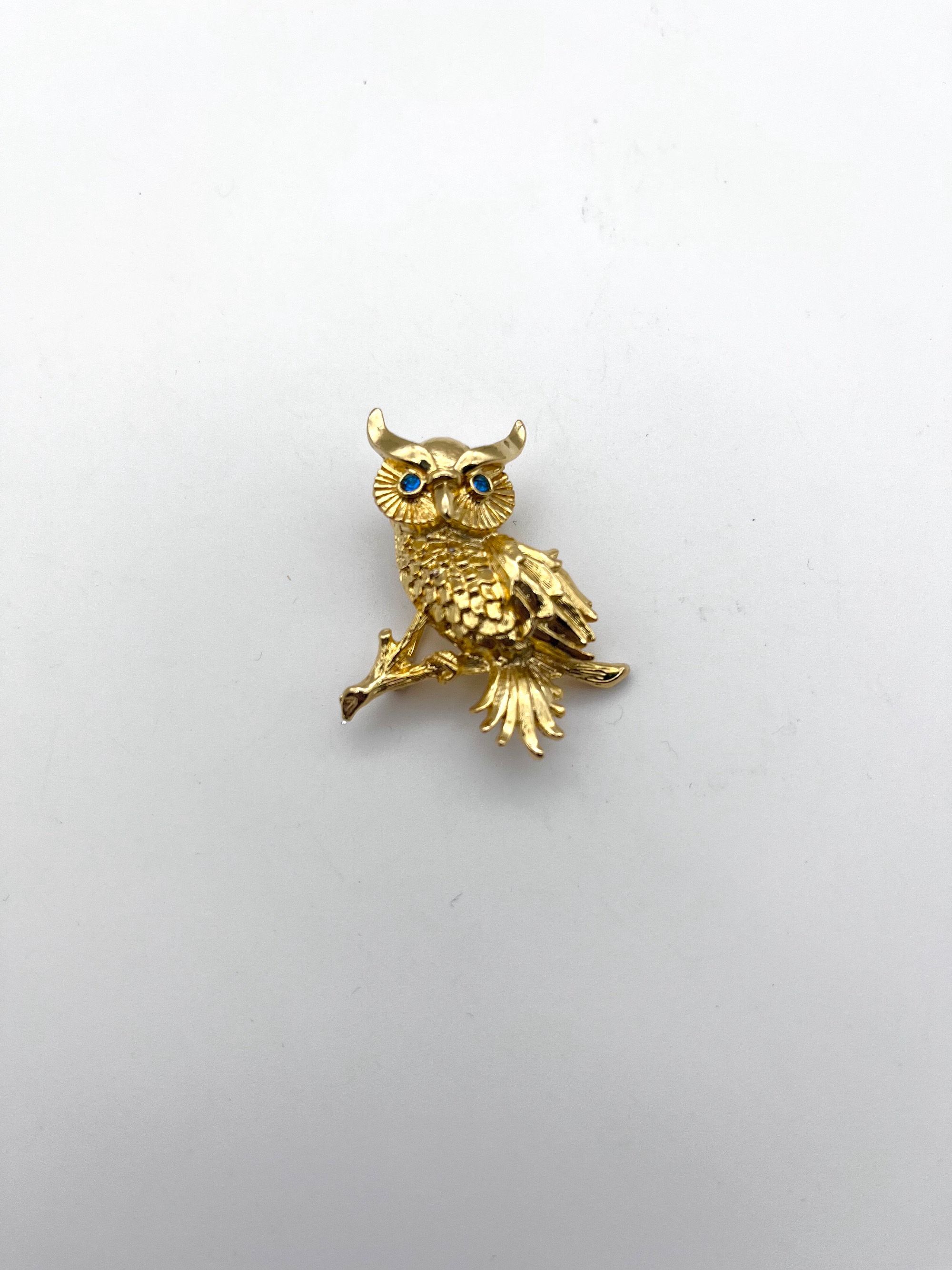 Gold owl best sale brooch