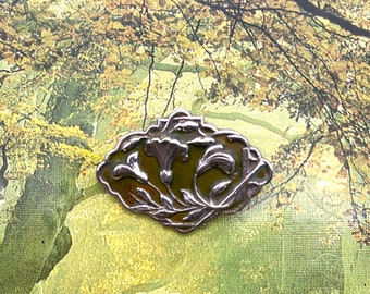 Enamel Flower Brooch