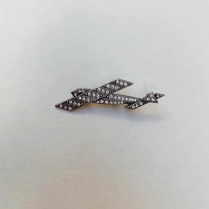 Diamante Flugzeug Brosche