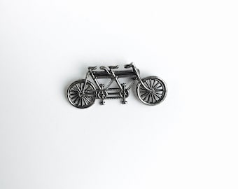 Tandem Bicycle Brooch