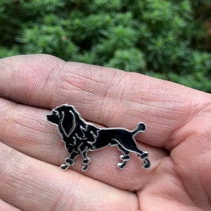 Enamelled Poodle Brooch