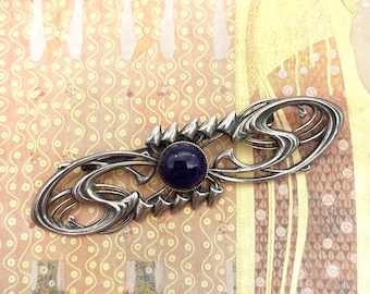 Broche Vintage Lalique France - Verre Et Métal - Pièce Unique Et élégante