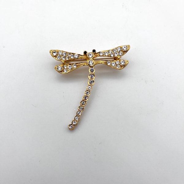 Golden Dragonfly Brooch