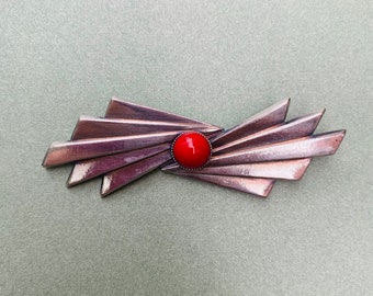 Deco Fan Brooch