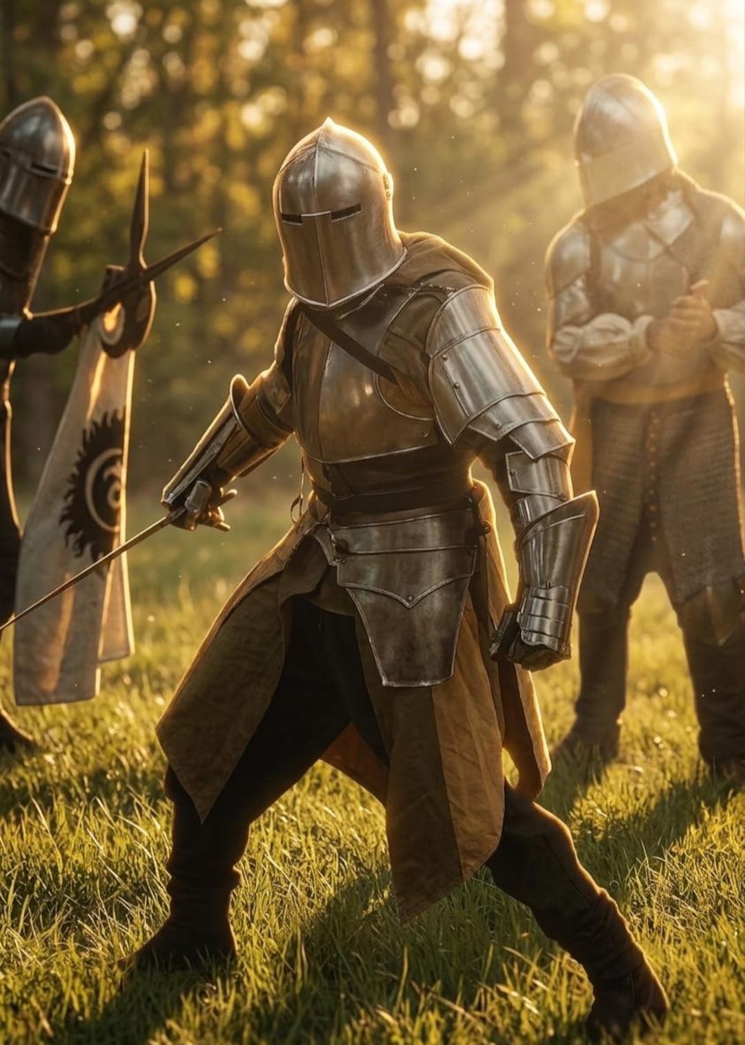 Medieval Full Steel Knight Armor Set | LARP Cosplay Suit | Handcrafted ...