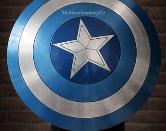 Handgemaakt Captain America-schild | Metalen superheld schildsteun | Cosplay en wanddecoratie | Avengers replicacadeau
