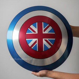 Captain Carter Shield Union Jack aluminium cosplay prop replica superheld kostuum display cadeau afbeelding 3