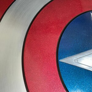 Handmade Captain America Aluminum Superhero Shield , LARP Cosplay Armor Hero Replica Collector Gift image 4