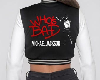 Giacca da college "Bad" del Re del Pop/ Merchandising dei Moonwalkers/ MJFam/ Appassionati di musica pop
