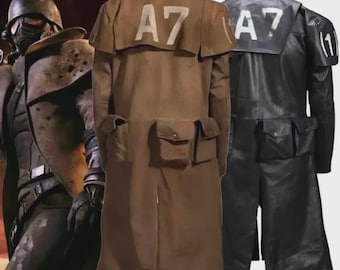 Disfraz de ranger veterano de Fallout New Vegas, abrigo de la RNC, chaqueta de cosplay de ranger de lona, atuendo inspirado en el juego hecho a mano.