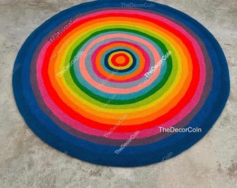 Colorful handtufted rug