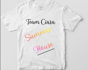 Team Ciara Summer House Tee | Pastel Script