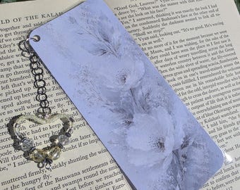 Handmade Bookmark & Handmade Charm Flower/Heart