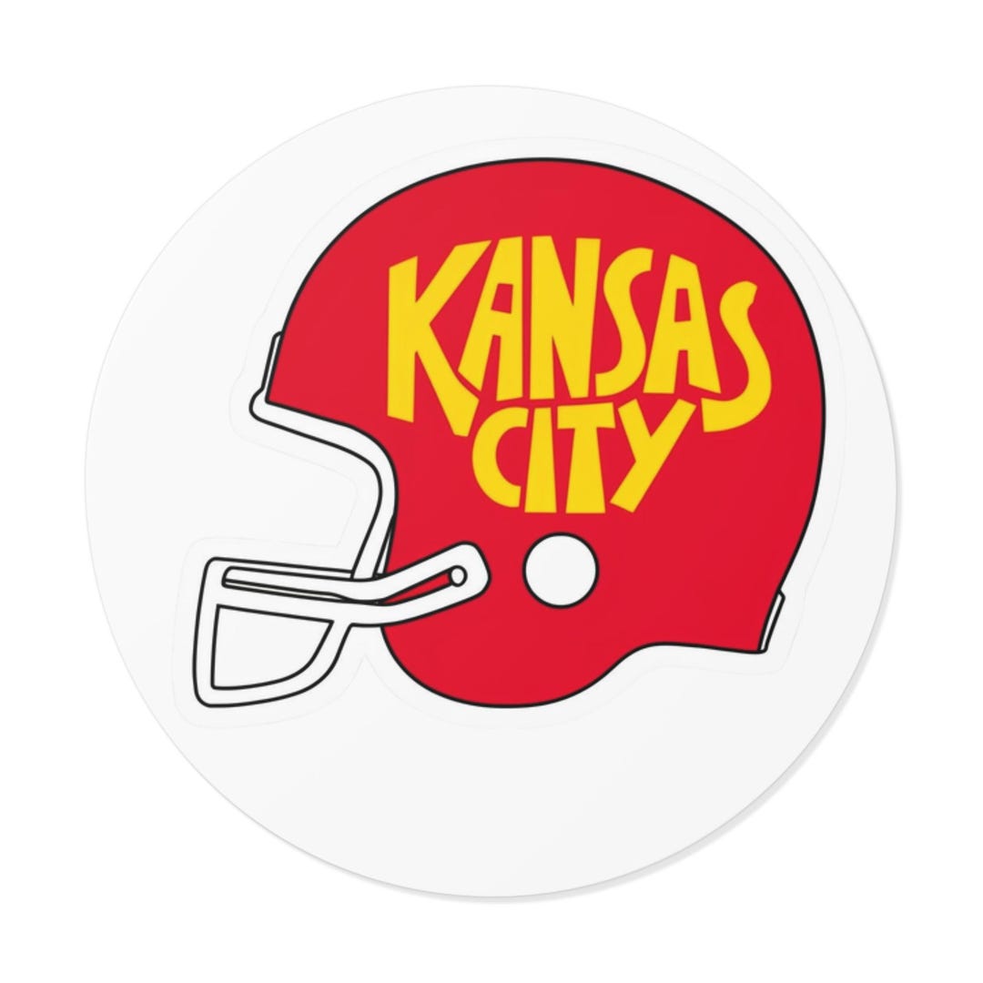 Kansas City Chiefs Window Sticker Stickers | Round Vinyl Decal, NFL ...