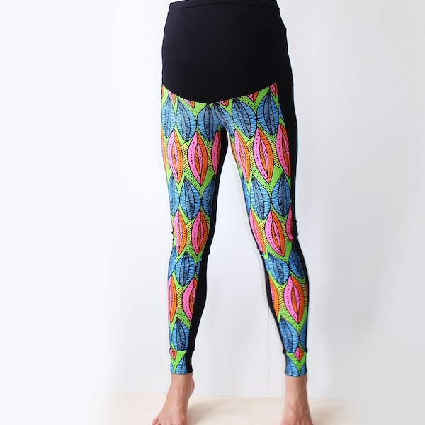 Schwangerschafts-Leggings - Mia Maternity - Lange Hose für die Schwangerschaft oder Yoga - verschiedene Stoffe