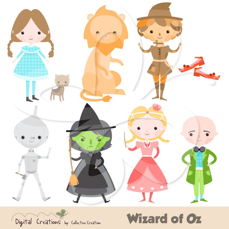 Wizard of Oz Clip Art Clipart Set Personal and Commercial Use - Etsy