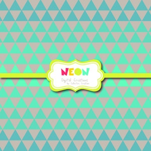 Neon Digital Paper Background Set Commercial and Personal Use Digital Scrapbooking, Invitations, Art and Craft image 4