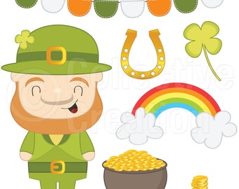 St Patricks Day Digital Clip Art - Personal and Commercial Use