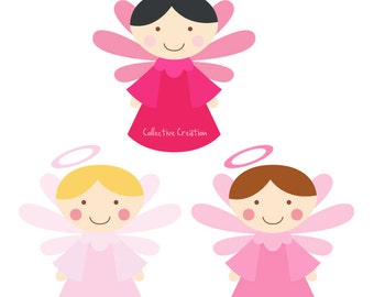 Little Angels imágenes prediseñadas versión Digital 2 - Clip Art para uso comercial y Personal