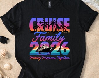 Chemise Family Cruise 2026 – T-shirt Pour nous souvenir des choses ensemble, chemises de voyage de croisière personnalisées, chemises de vacances en famille assorties, t-shirts de groupe de croisière