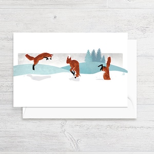 Fox Trot Greeting/gift Card