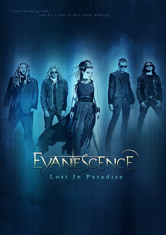 Evanescence Print- Lost in Paradise, Poster Illustration - Etsy