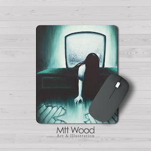 The Ring Mouse Pad - Samara/Sadako, Sie schläft nie, Malerei