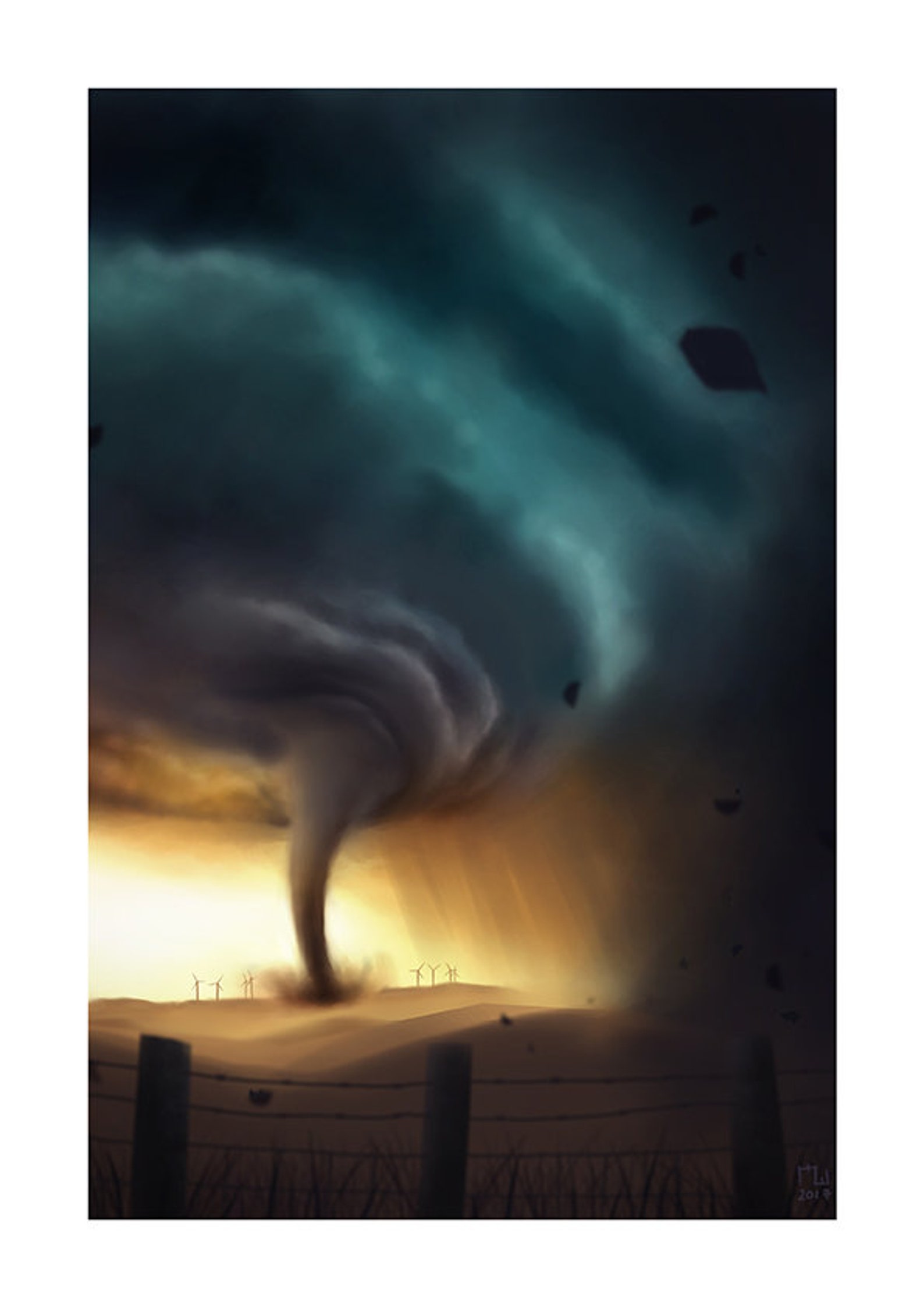 Tornado Storm Gift/greeting Card Etsy UK