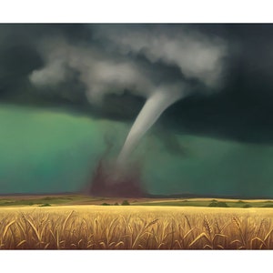 Tornado Painting Print Plight on the Plains image 8