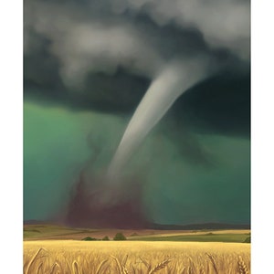 Tornado Painting Print Plight on the Plains image 9