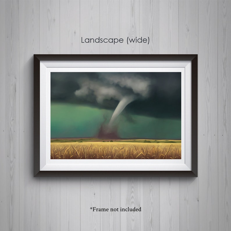 Tornado Painting Print Plight on the Plains image 2
