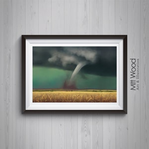 Tornado Painting Print Plight on the Plains image 1