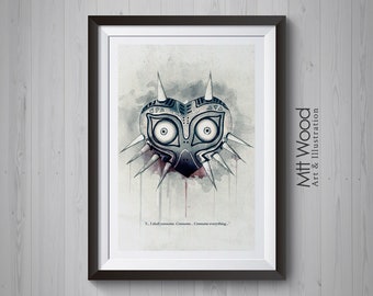 Zelda Print - Majora's Mask, Consume Everything, Artwork
