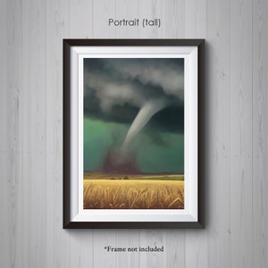 Tornado Painting Print Plight on the Plains image 3