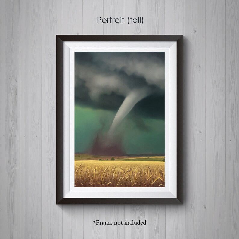Tornado Painting Print Plight on the Plains image 3