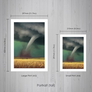 Tornado Painting Print Plight on the Plains image 5