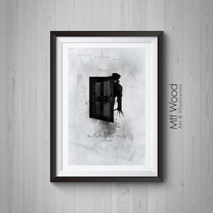 The Babadook Art Print - Three Sharp Knocks, Poster Illustration