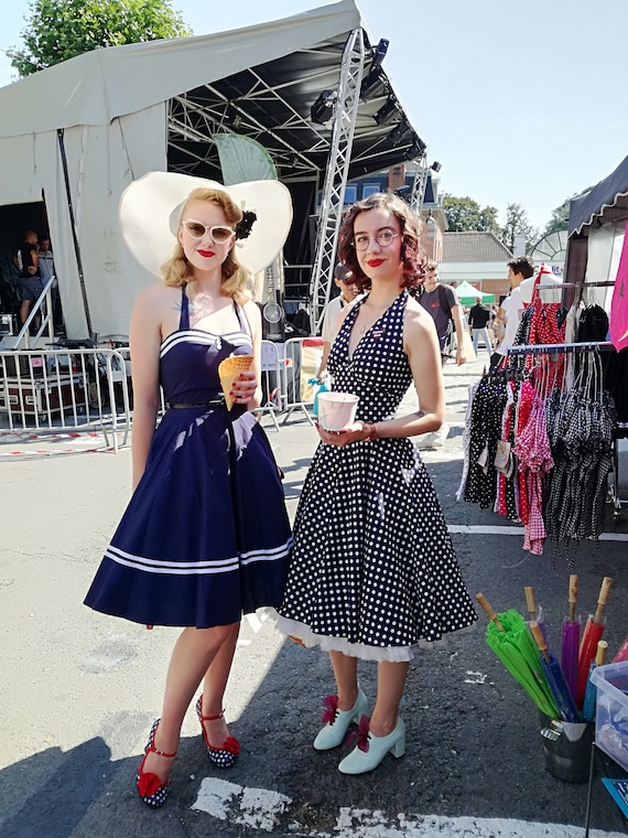 Rockabilly sailor dress Clearance