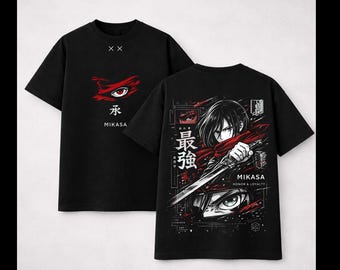 Mikasa Ackerman Shirt, Jeager Yeager AOT Anime T-Shirt, Soft Tees, Mikasa Ackerman Unisex Shirt, New Unisex Shirt, Attack On Titan Tee