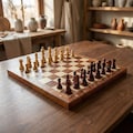 Rosewood Chess Set – Tournament Style with Storage, Extra Queens